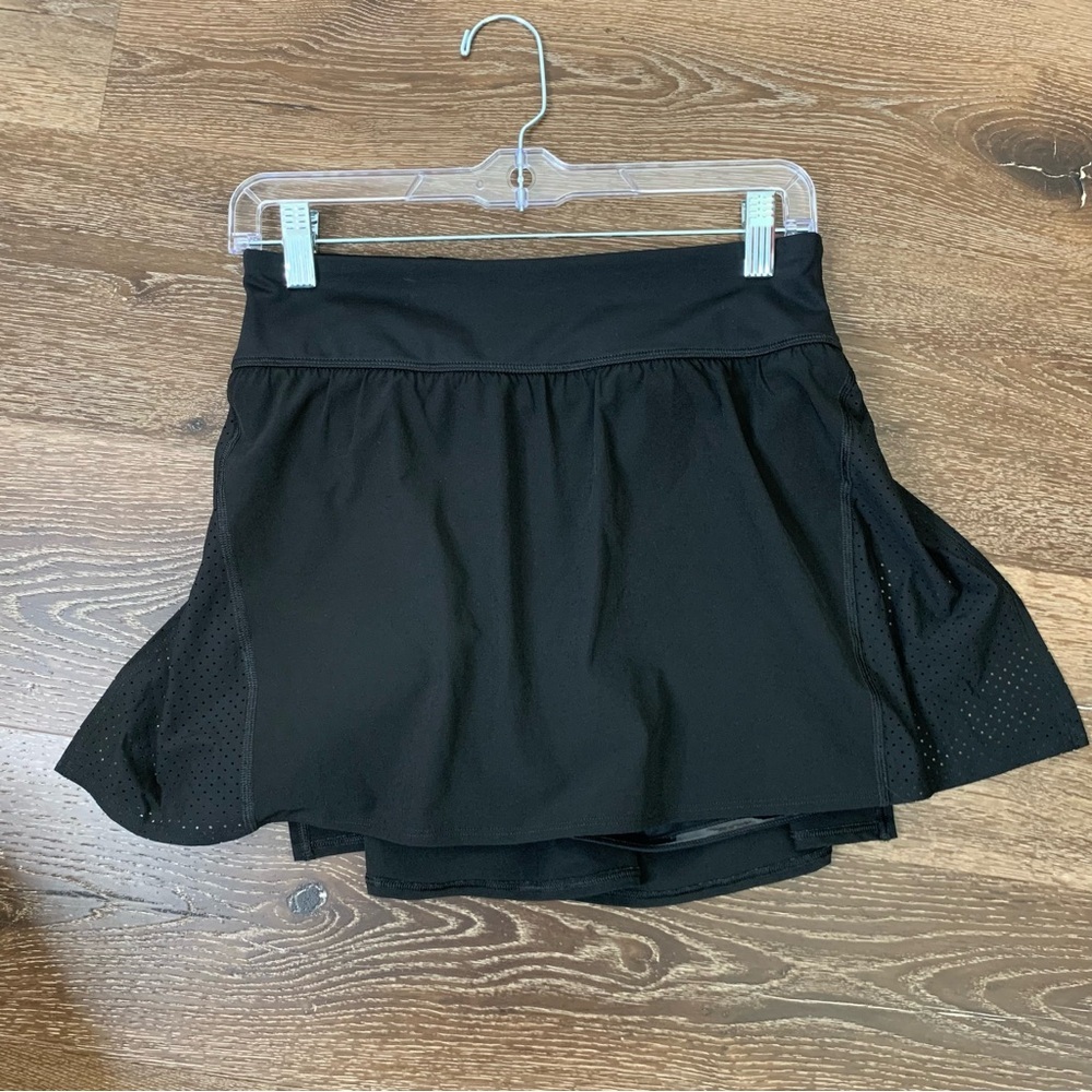 Spanx womens black get moving skort M